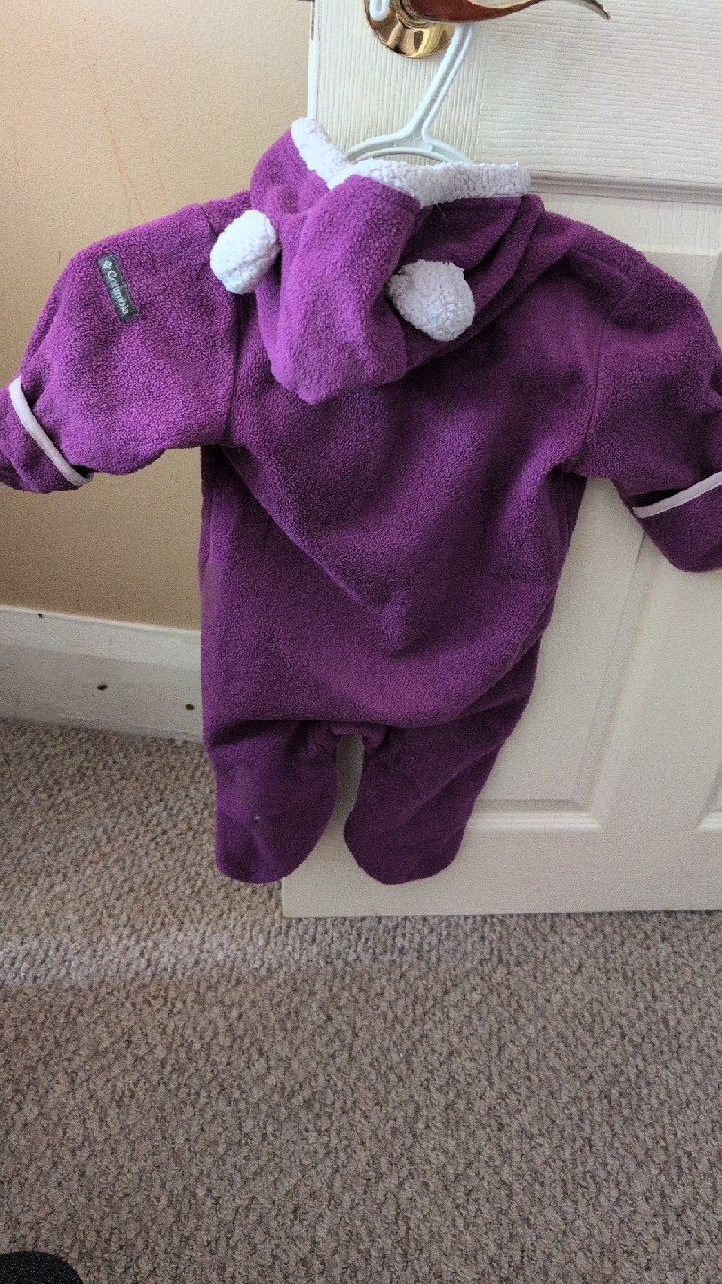 Columbia 6-12 Months Purple Fleece Snowsuit - photo 5