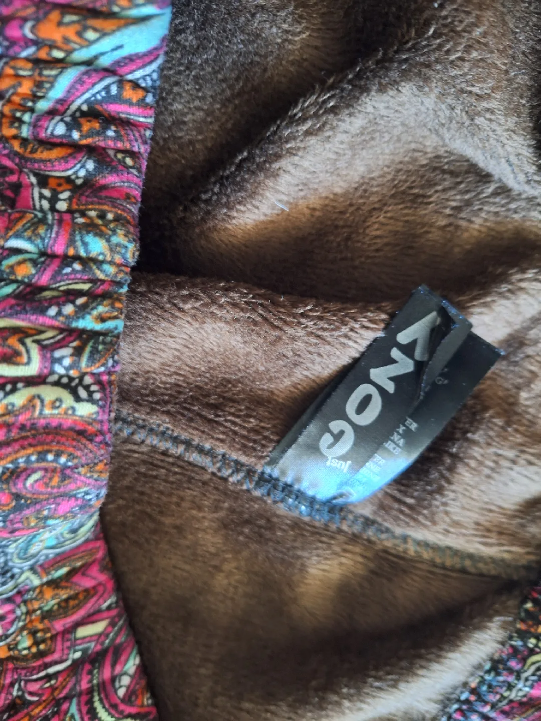 Cozy Brand Patterned, Fur Lined Leggings - szXL x2 image indicator(8)
