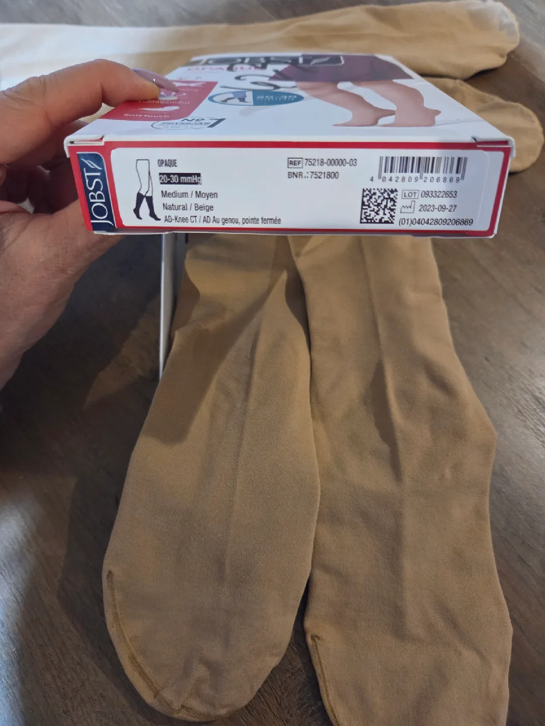 Jobst Beige Compression Stockings, Medium - 2 pairs image indicator(3)