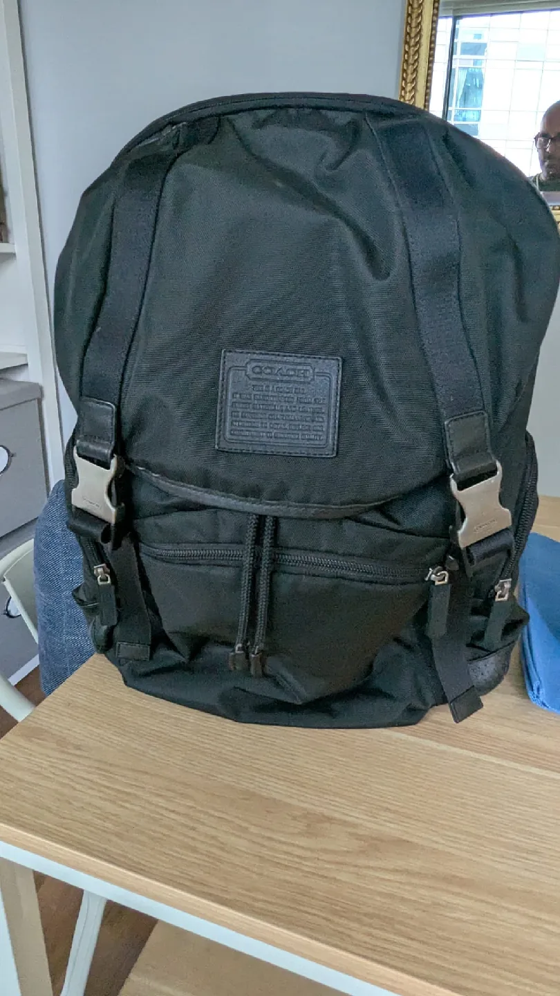 Coach Black Backpack thumbnail