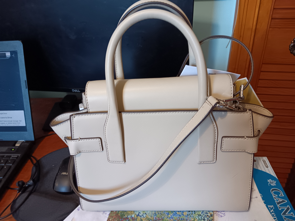 Michael Kors Carmen MD Flap Satchel - Light Sand - photo 2