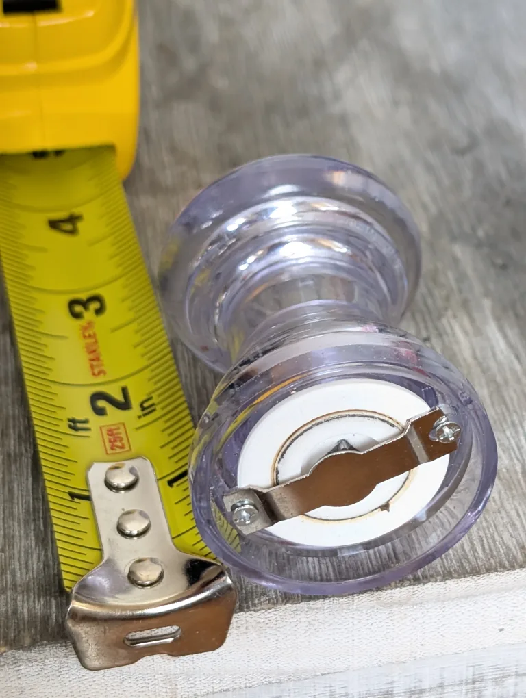 Clear Acrylic Pepper Grinder, 3 inches🥕 image indicator(2)