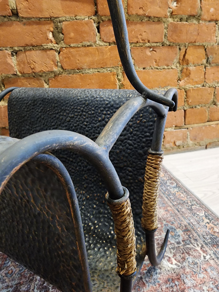 Vintage Metal Rustic Magazine Rack / Holder - photo 5