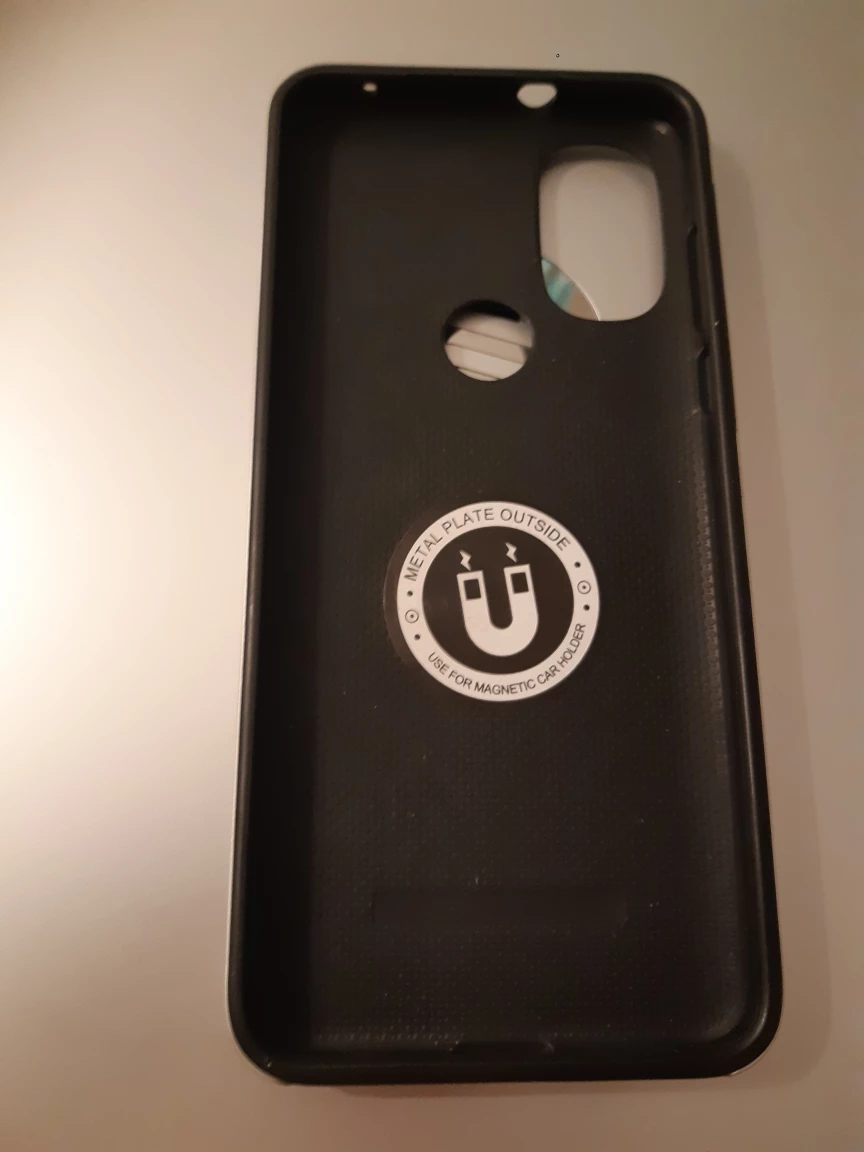 Silver Phone Case with Ring Holder