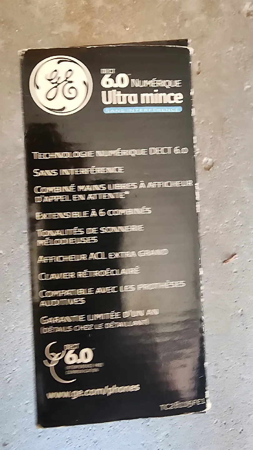 GE DECT 6.0 Digital Ultra Slim Cordless Phone image indicator(3)