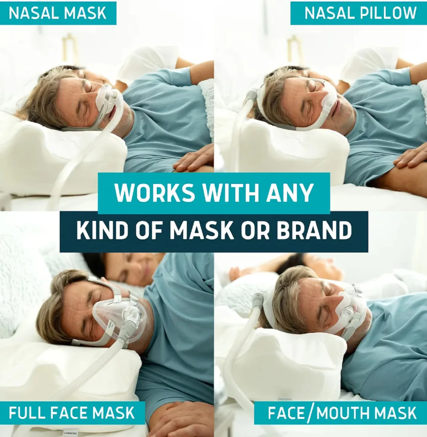 Lunderg CPAP Pillow for Side & Back Sleepers(NEW) image indicator(2)