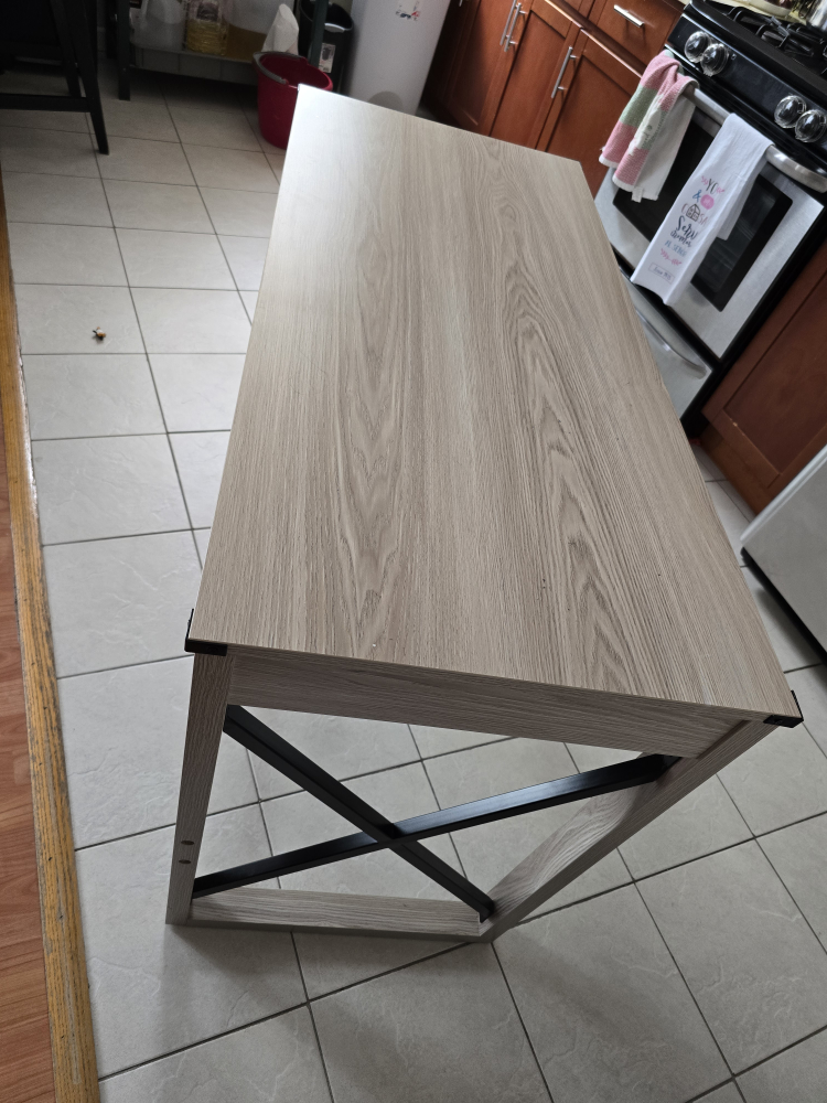 Wood Desk with Drawer, 44 x 20 x 30 inches - photo 2