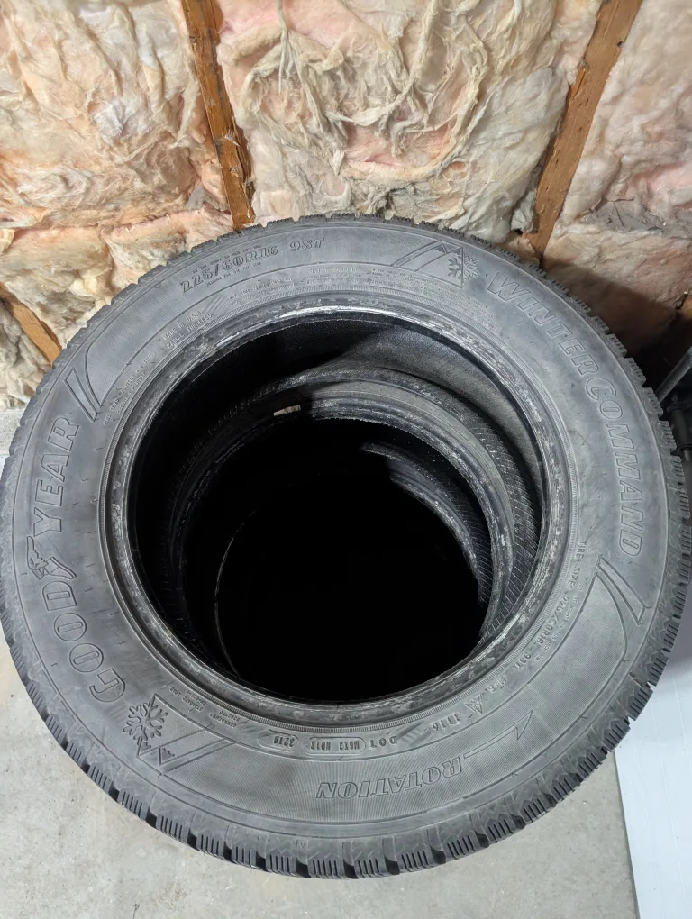 (4)-225/60R16 Goodyear Winter Command Winter Tires image indicator(7)