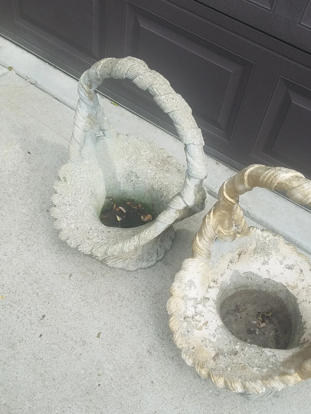Concrete Basket Planter Set - photo 4