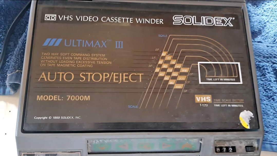 Collector Solidex VHS auto rewind/ stop & eject with music - photo 2