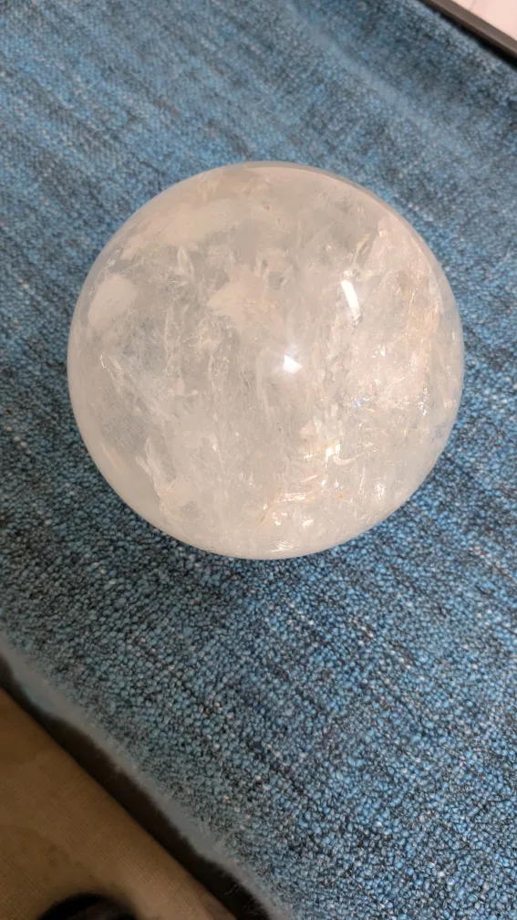 🥕👀- WOOOW- Clear Crystal Ball or Quartz ball FCFS image indicator(4)