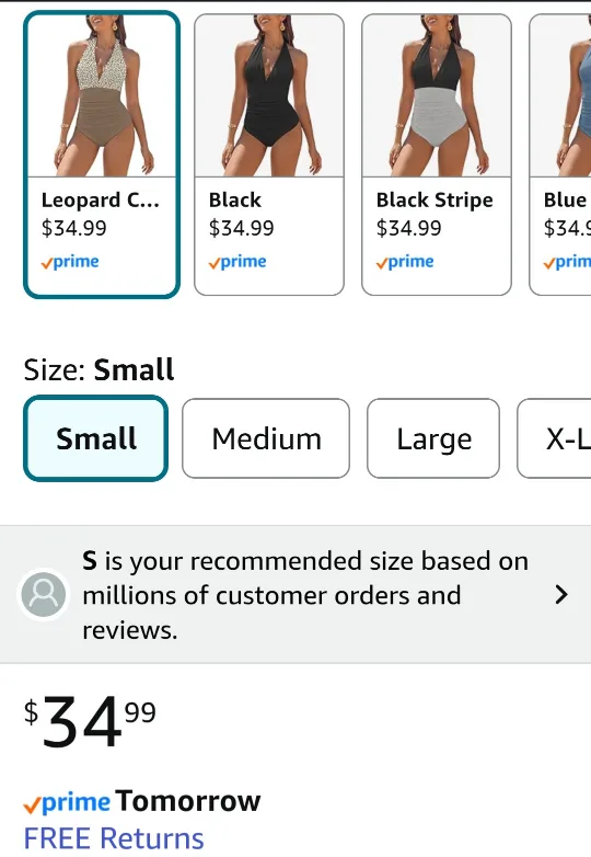 BNWT Brown Halter One Piece Swimsuit image indicator(7)