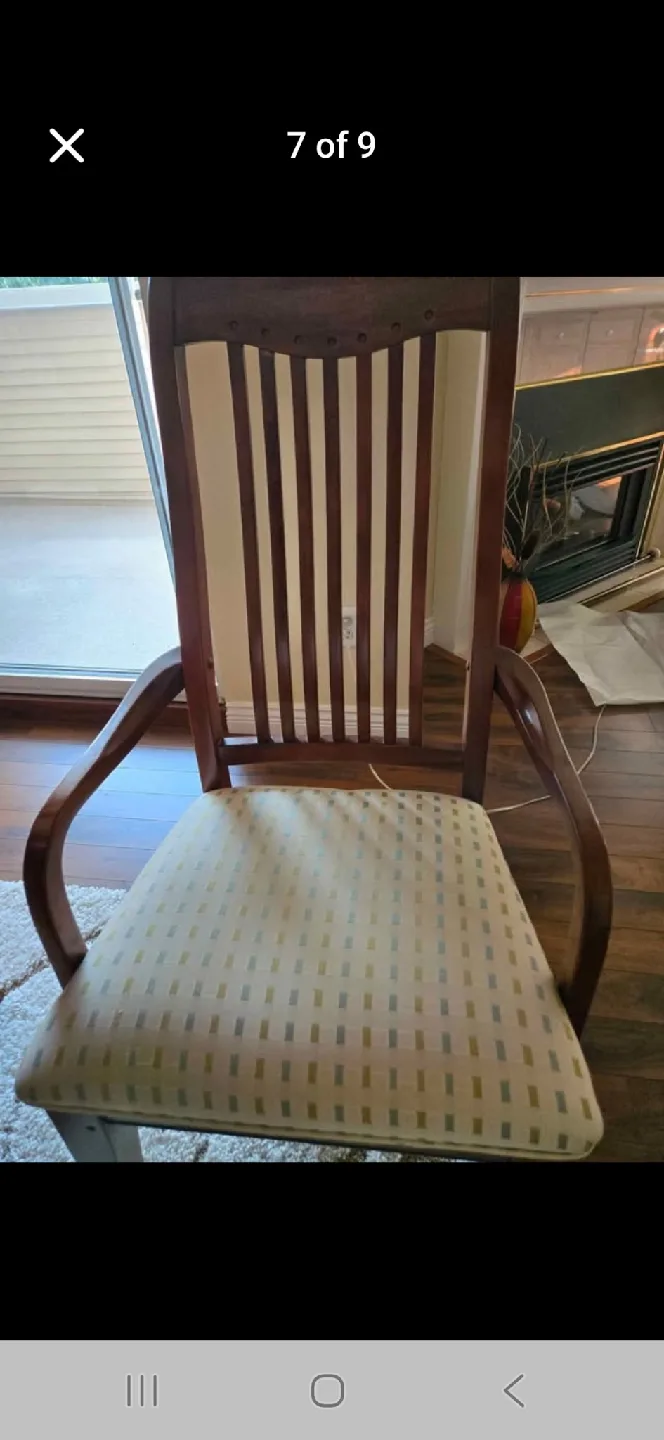 Wood Dining Table with 6 Chairs image indicator(3)