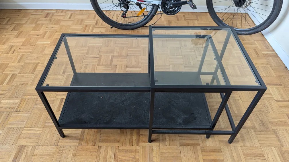 Coffee Table - Black/Glass image indicator(3)