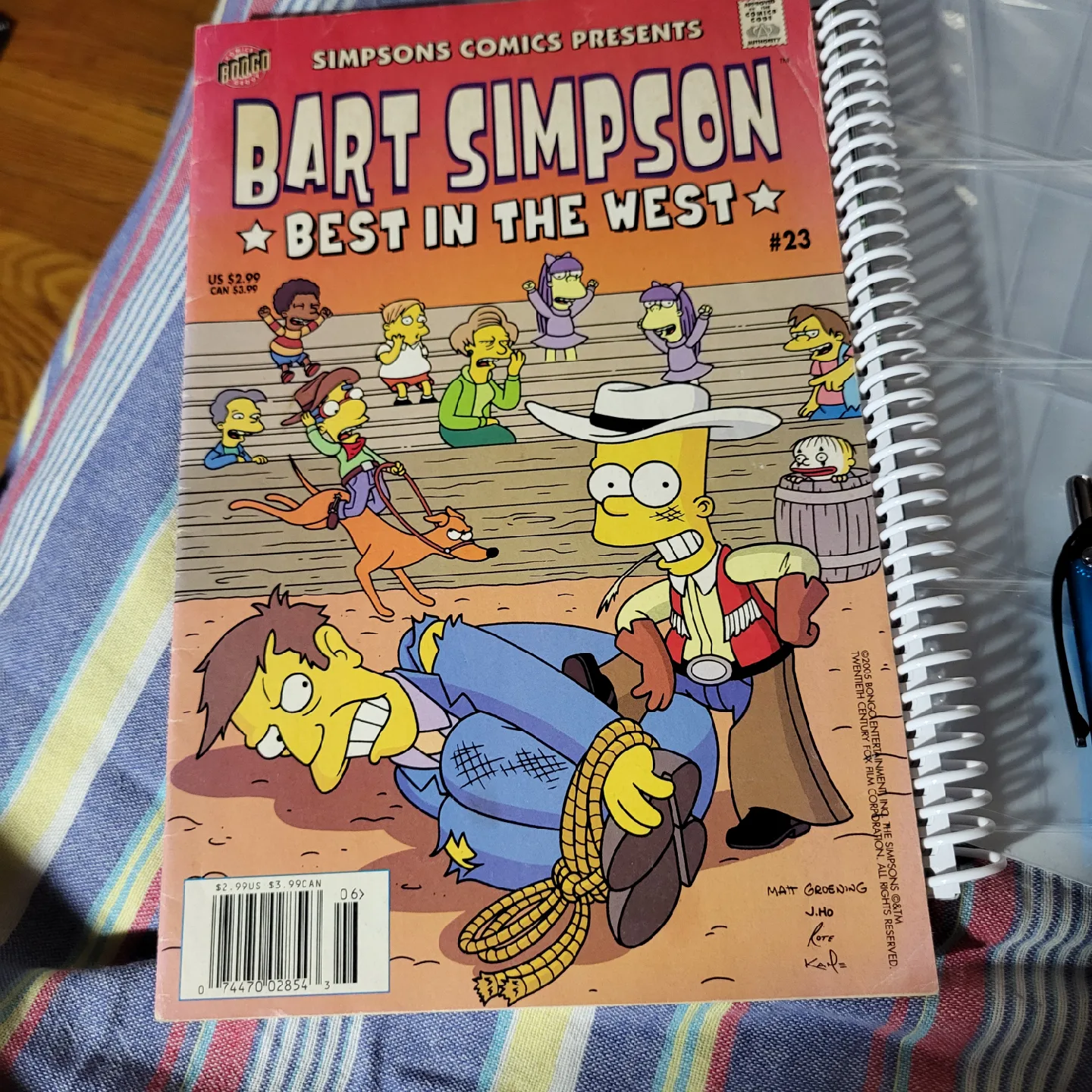 Bart Simpson Best in the West Comic Book thumbnail