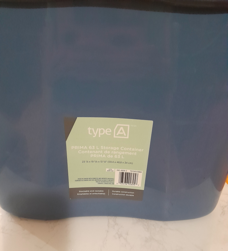 Type A Prima 63L Storage Container🥕 - photo 2