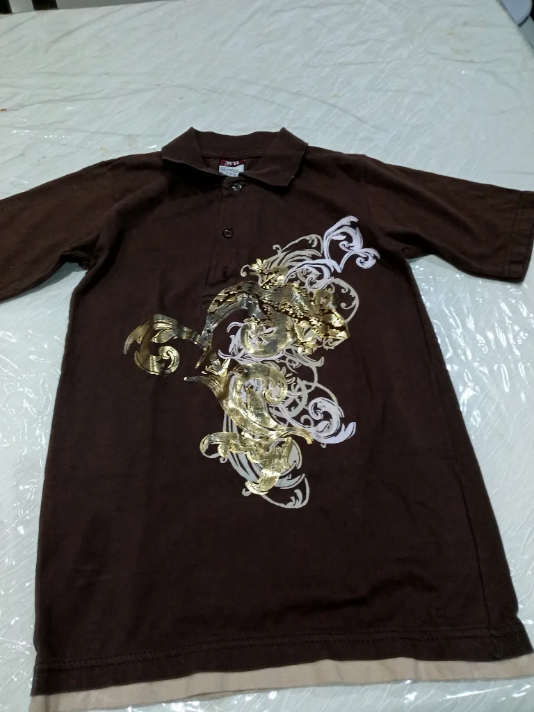 RVU Brown Polo Shirt - Size S (8-10) thumbnail