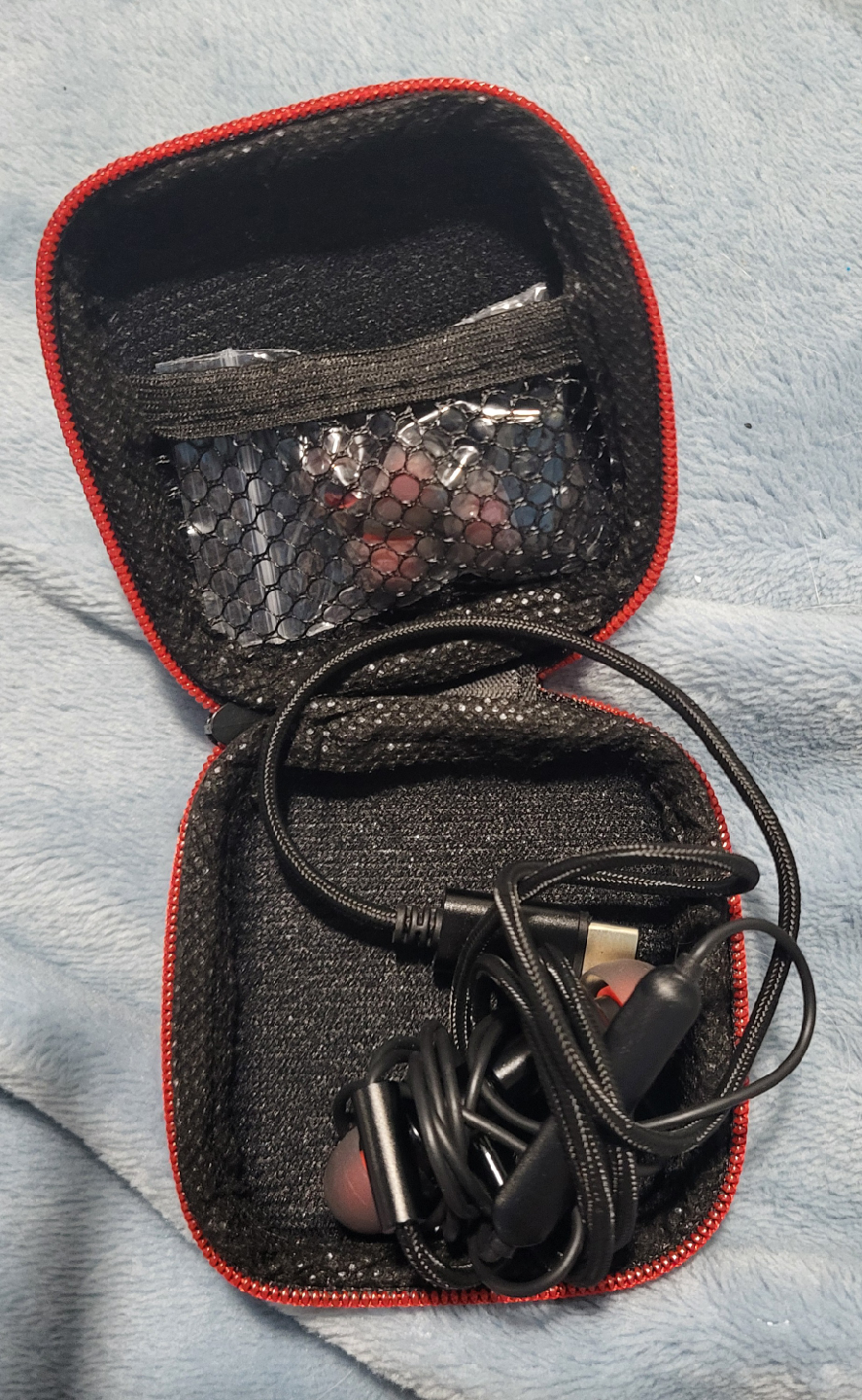 Black In-Ear Headphones with Case