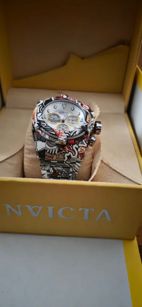 Invicta Men s 52mm Bolt Zeus Graffiti Silver Dial Watch thumbnail