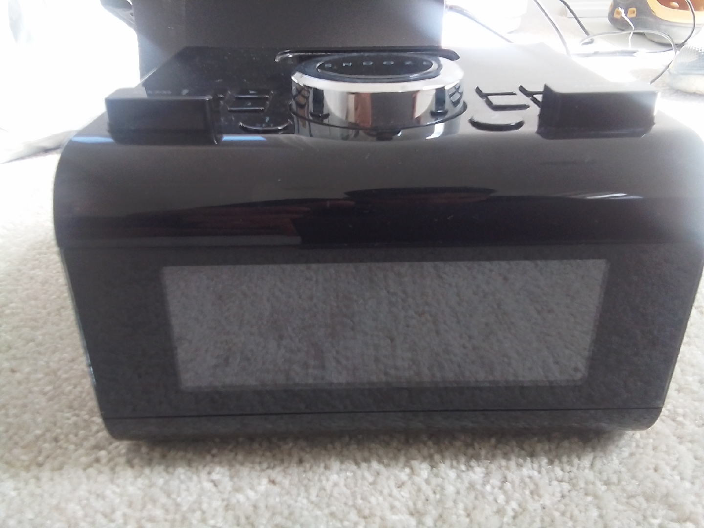 Brookstone Alarm Clock Radio iPod Dock - Black