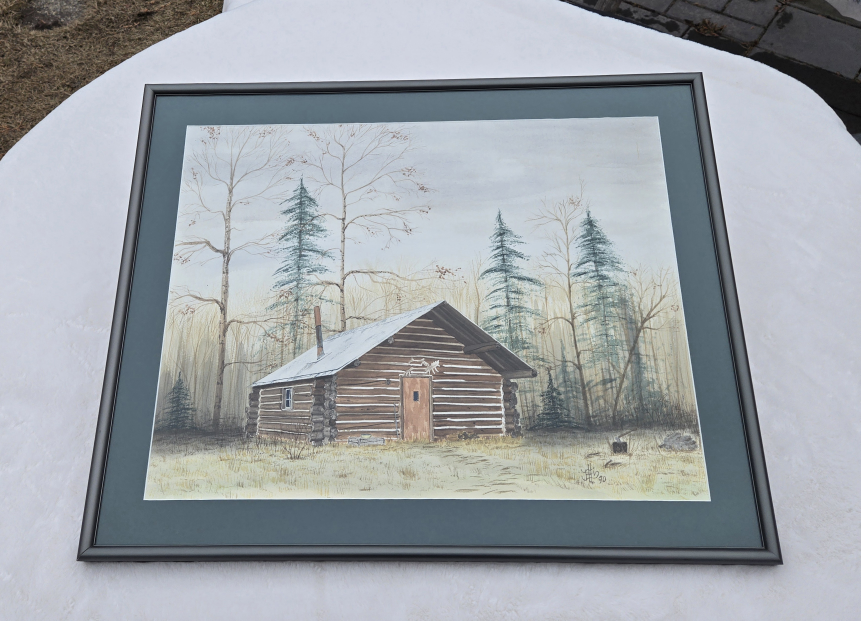 Original Watercolour Painting~Cabin in the Woods - photo 2