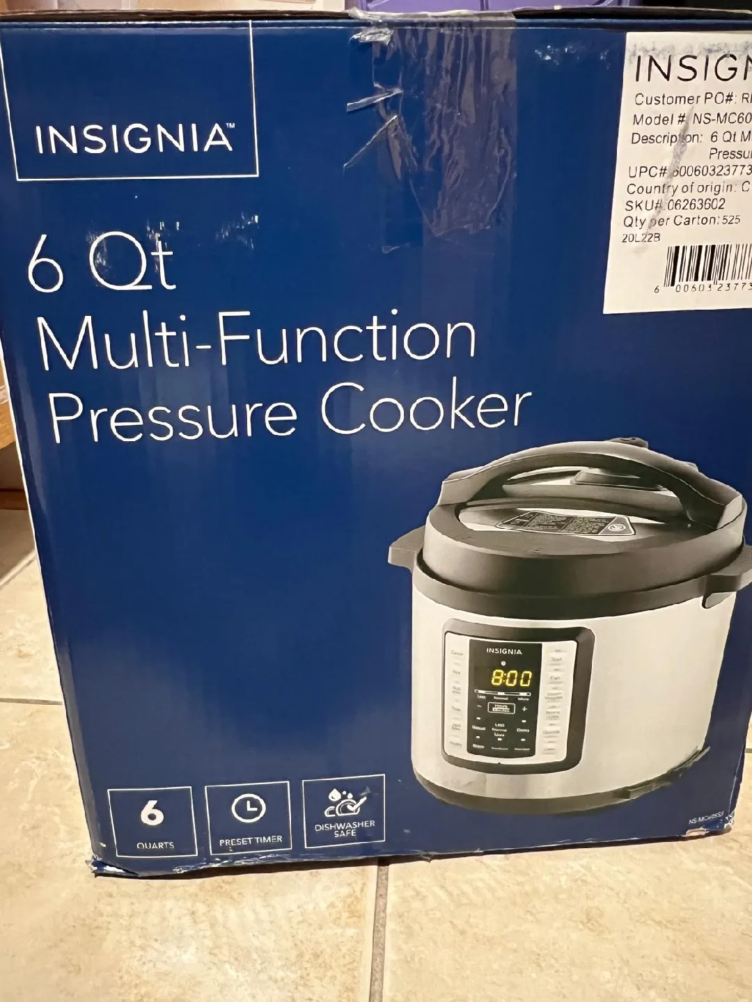Insignia 6 Qt Multi-Function Pressure Cooker - New image indicator(4)