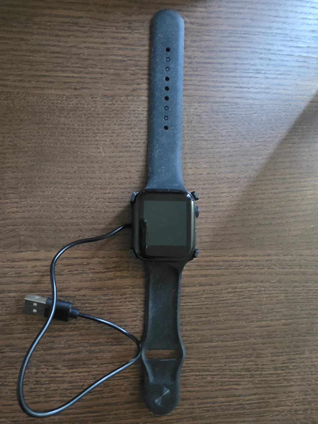 Black Smart Watch with Charger