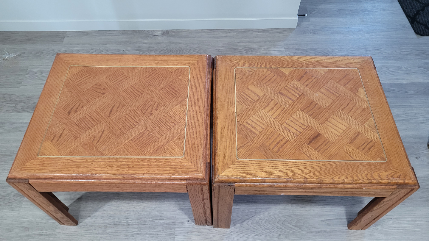 Set of 2 Wooden Side Tables - photo 2