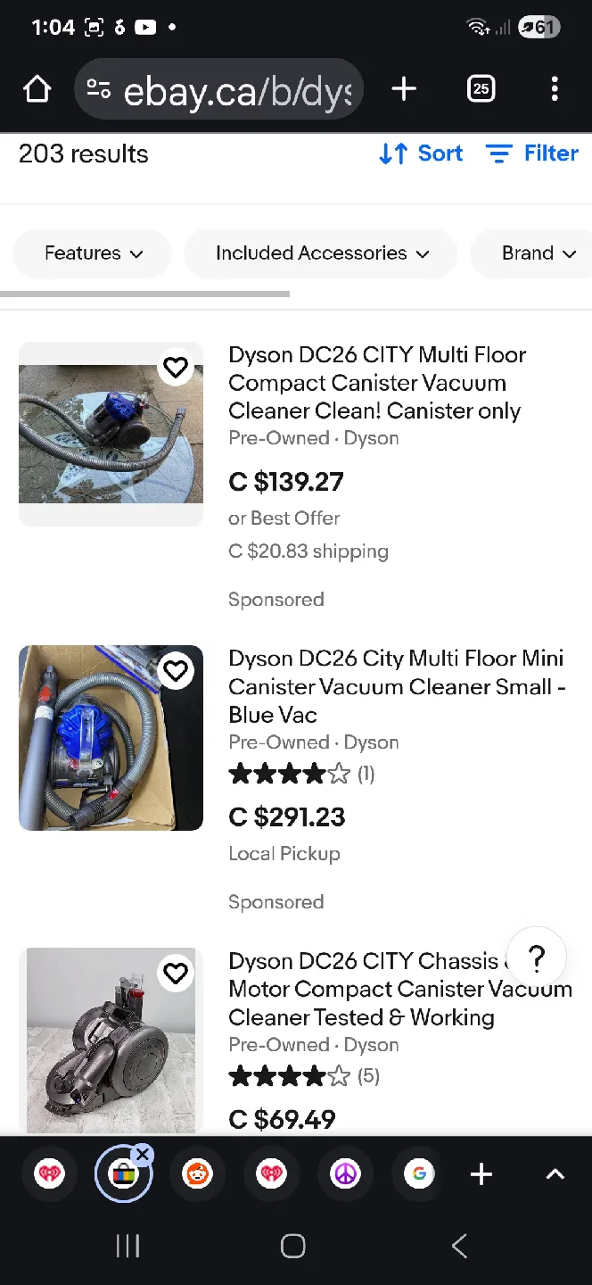 Dyson DC26 City Canister Vacuum - make an offer image indicator(7)