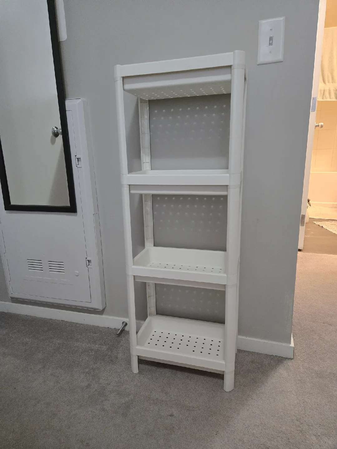 Ikea Vesken White Shelf Unit image indicator(3)