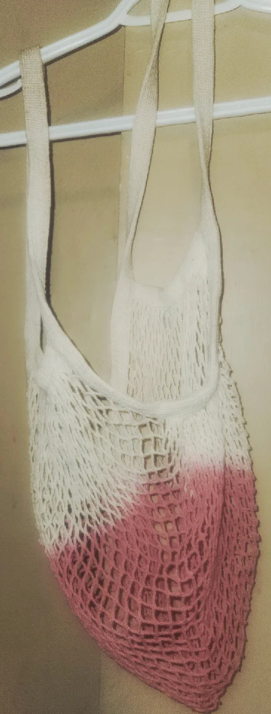 Dip Dye Crochet Market Bag thumbnail