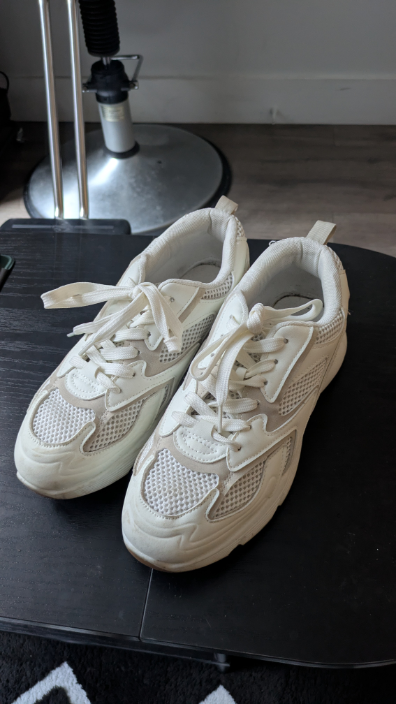 Beige Chunky Sneakers - Size 8 - photo 2