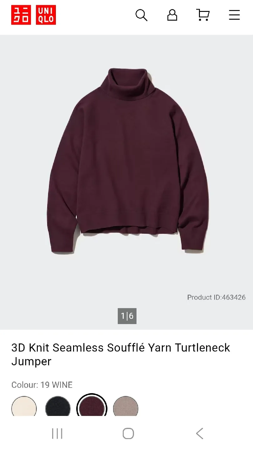 Uniqlo sweater, women's size S image indicator(4)