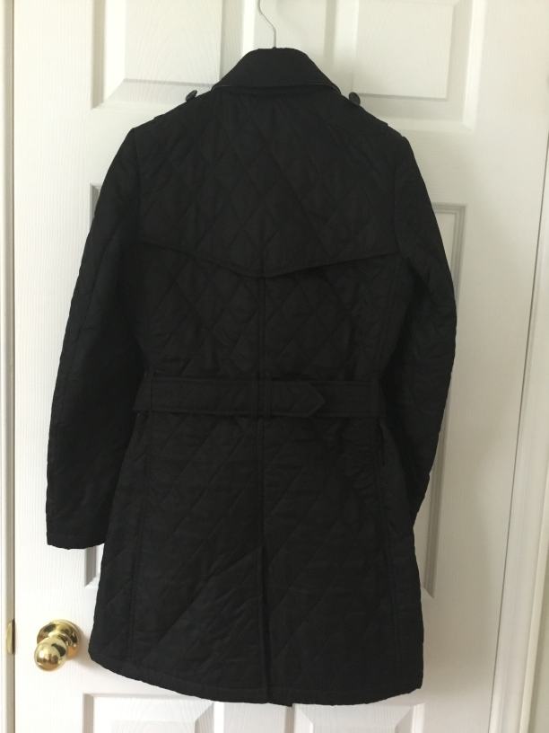 Burberry Black Quilted Trench Coat - photo 3