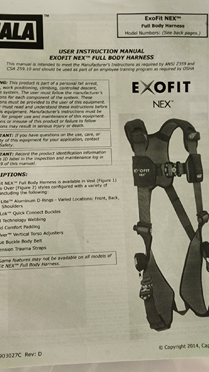 Full Body Harness, Lanyards, rope Grabs, and life lines