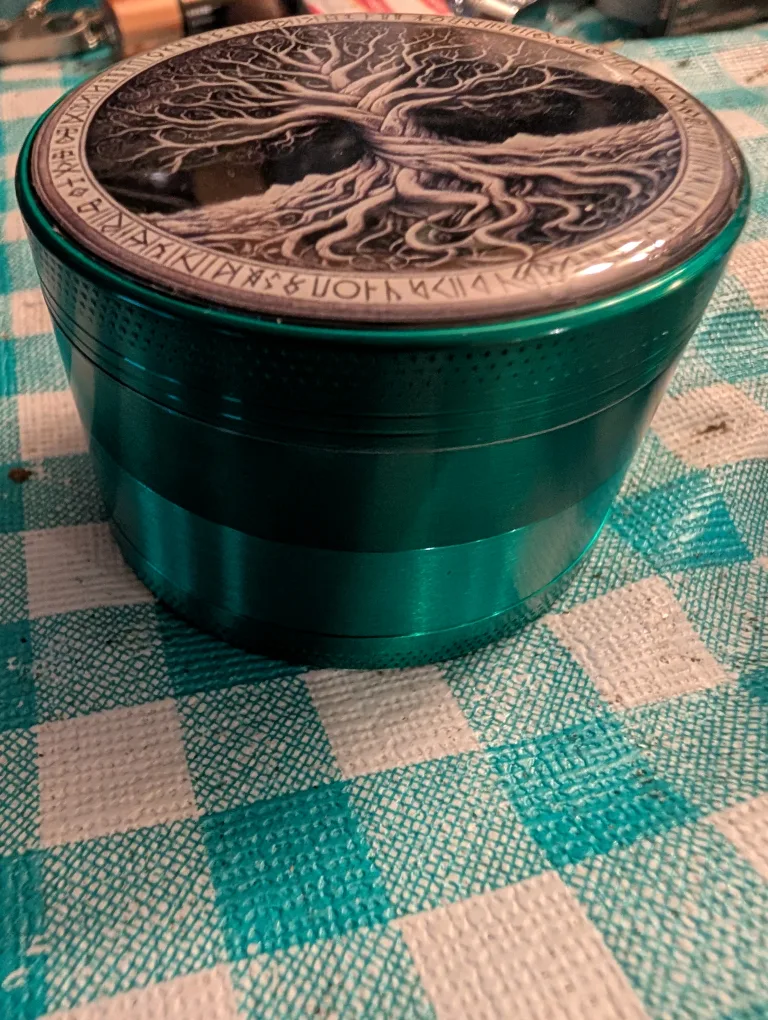 Metal Herb Grinder - Tree of Life Design image indicator(3)