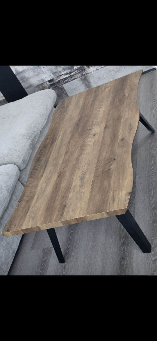 JERRY Coffee Table, Wood, Black Legs - photo 3