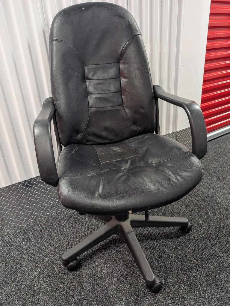 Black Leather Office Chair