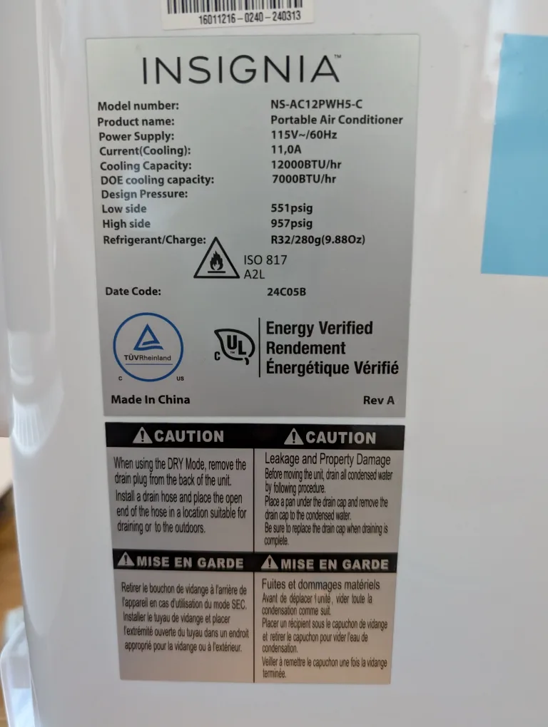 Portable air conditioner image indicator(3)