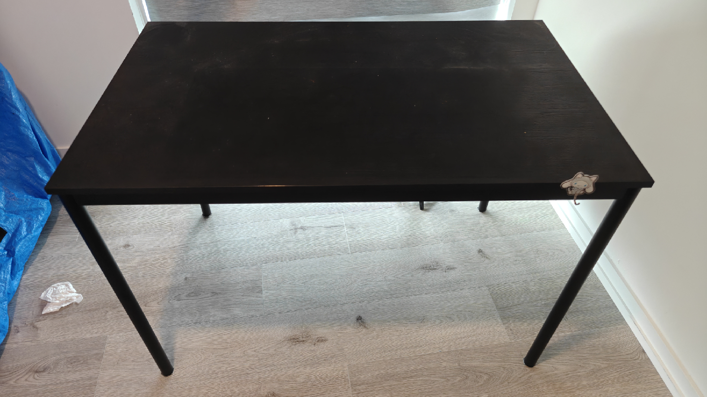 IKEA Sandsberg Black Table - 43x26"
