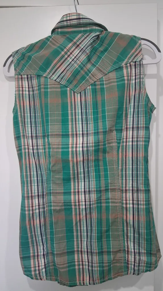 True Religion Plaid Sleeveless Top - XS image indicator(2)