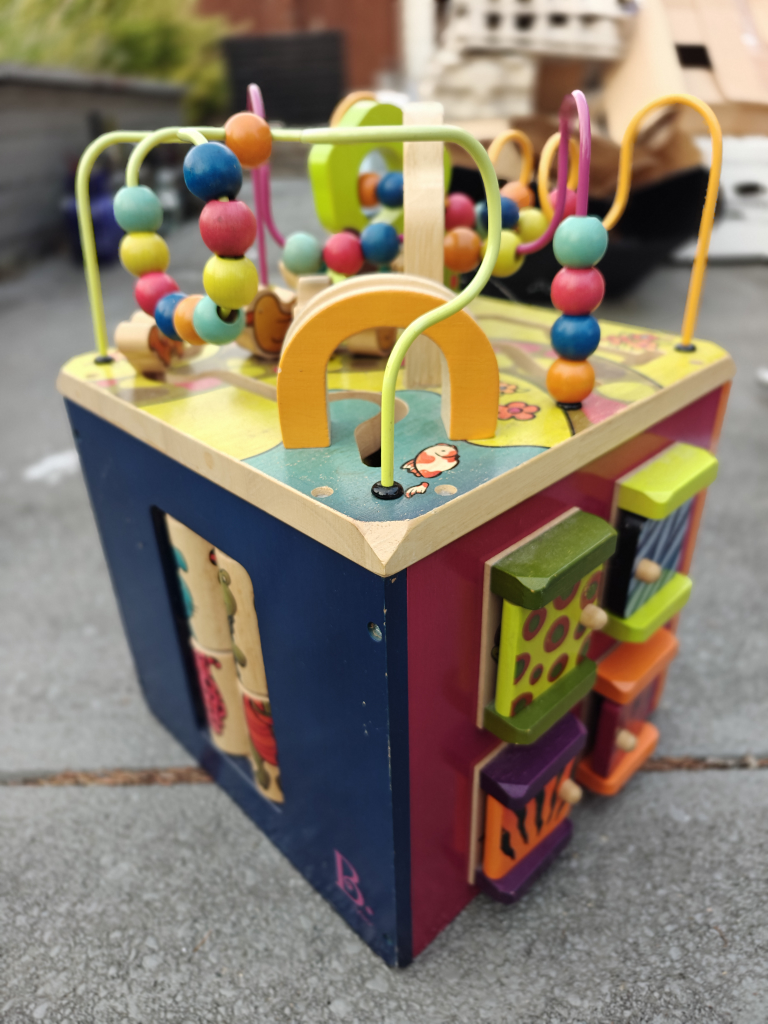 B. Toys Zany Zoo Wooden Activity Cube - photo 2