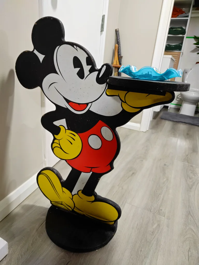 Vintage 80s Handmade Mickey Mouse Display image indicator(3)