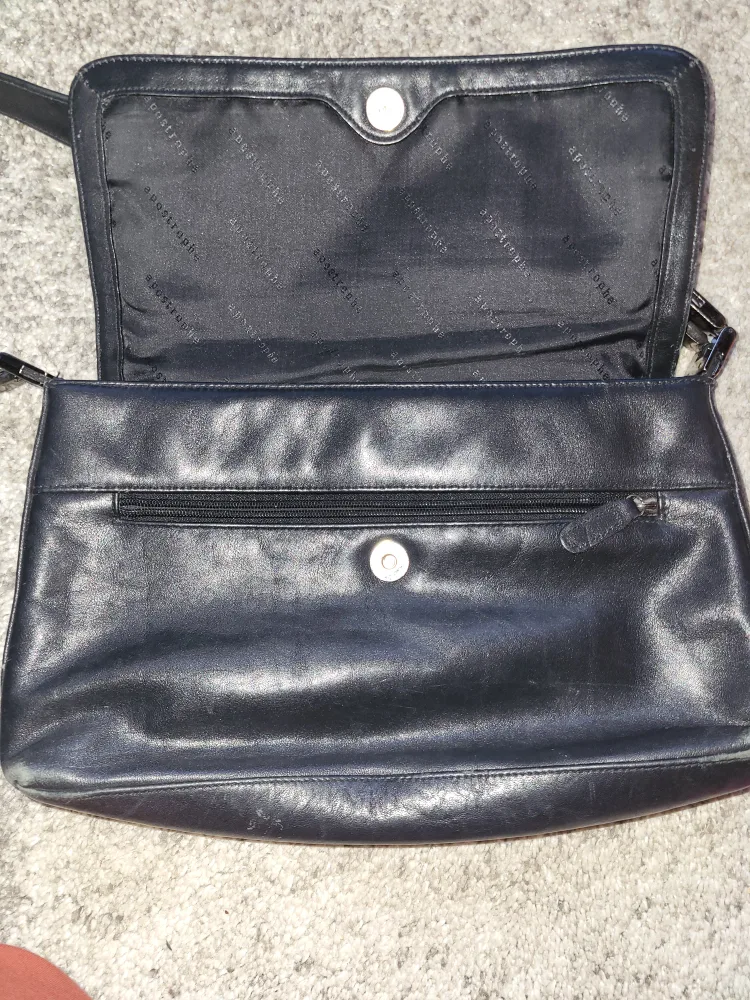 Apostrophe Black Leather Shoulder Bag image indicator(4)