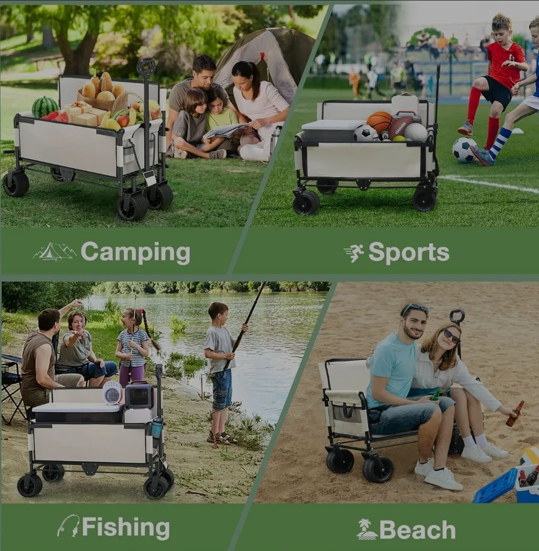 2-IN-1 Wagon Cart & 2 Person Seat in 1 image indicator(6)