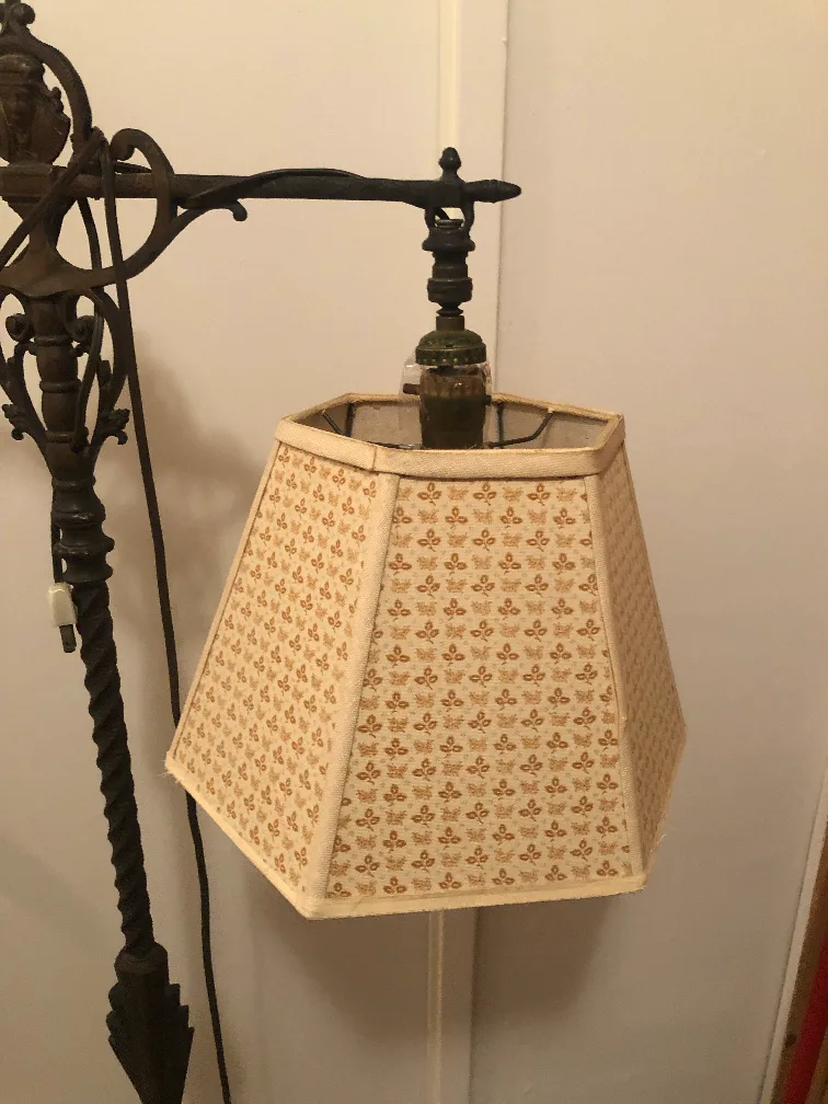 1920s Rembrandt Iron bridge Arm Floor lamp image indicator(7)