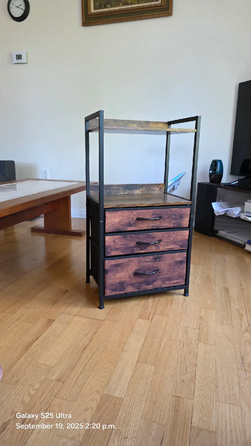 3-Drawer Storage Shelf Unit thumbnail
