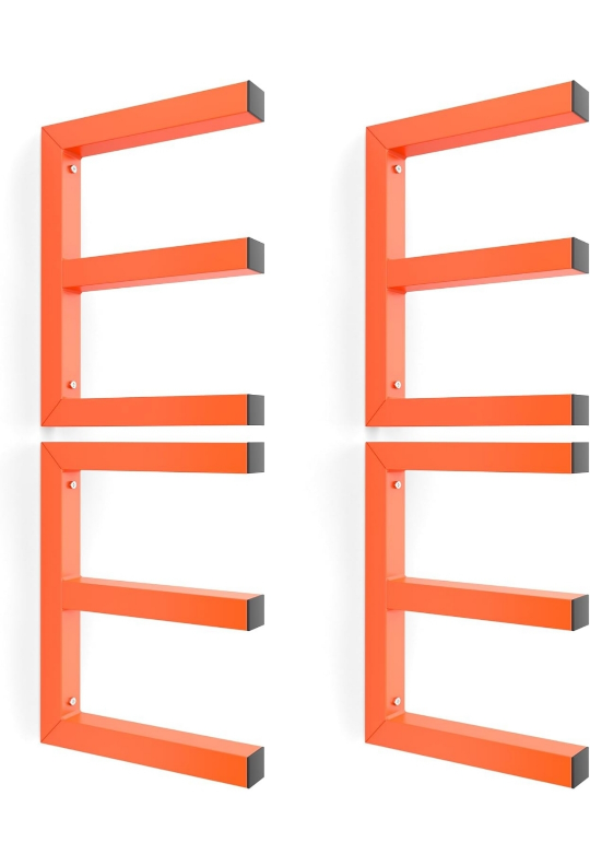 Orange Lumber Storage Rack
