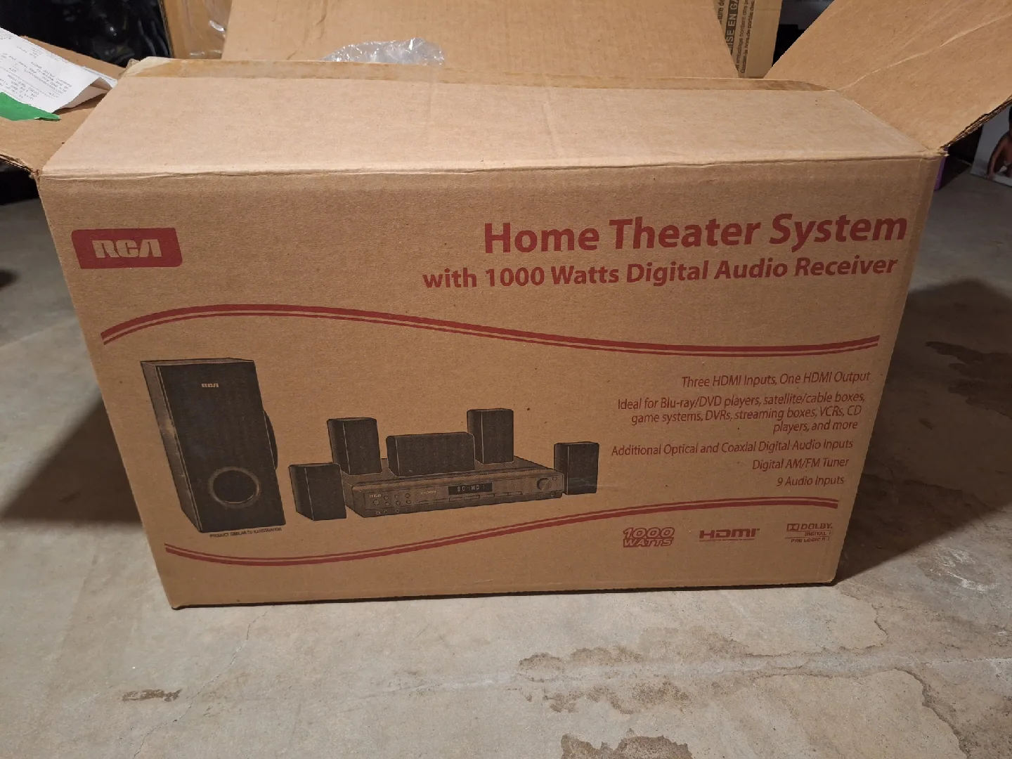 New RCA Home Theater System - 1000 Watts thumbnail