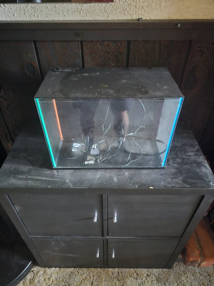 7 gallon neon fish tank filter,heater,drainage thumbnail